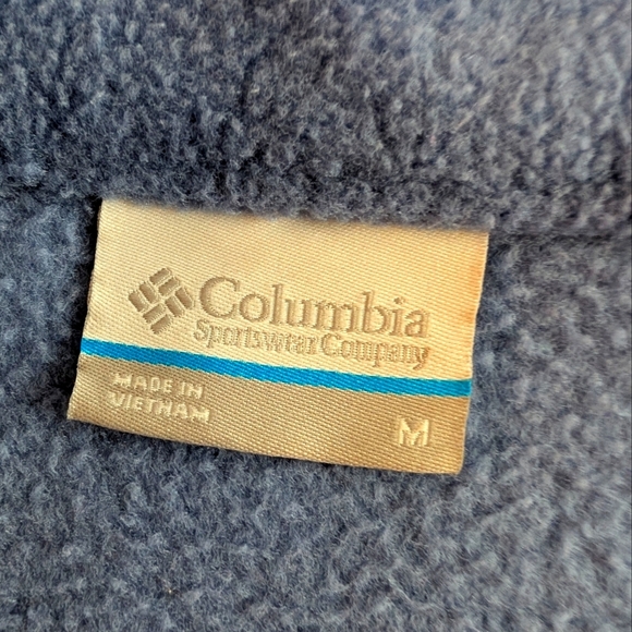 Columbia Women's Benton Springs Full Zip Blue Fleece Jacket Size M - Picture 7 of 8